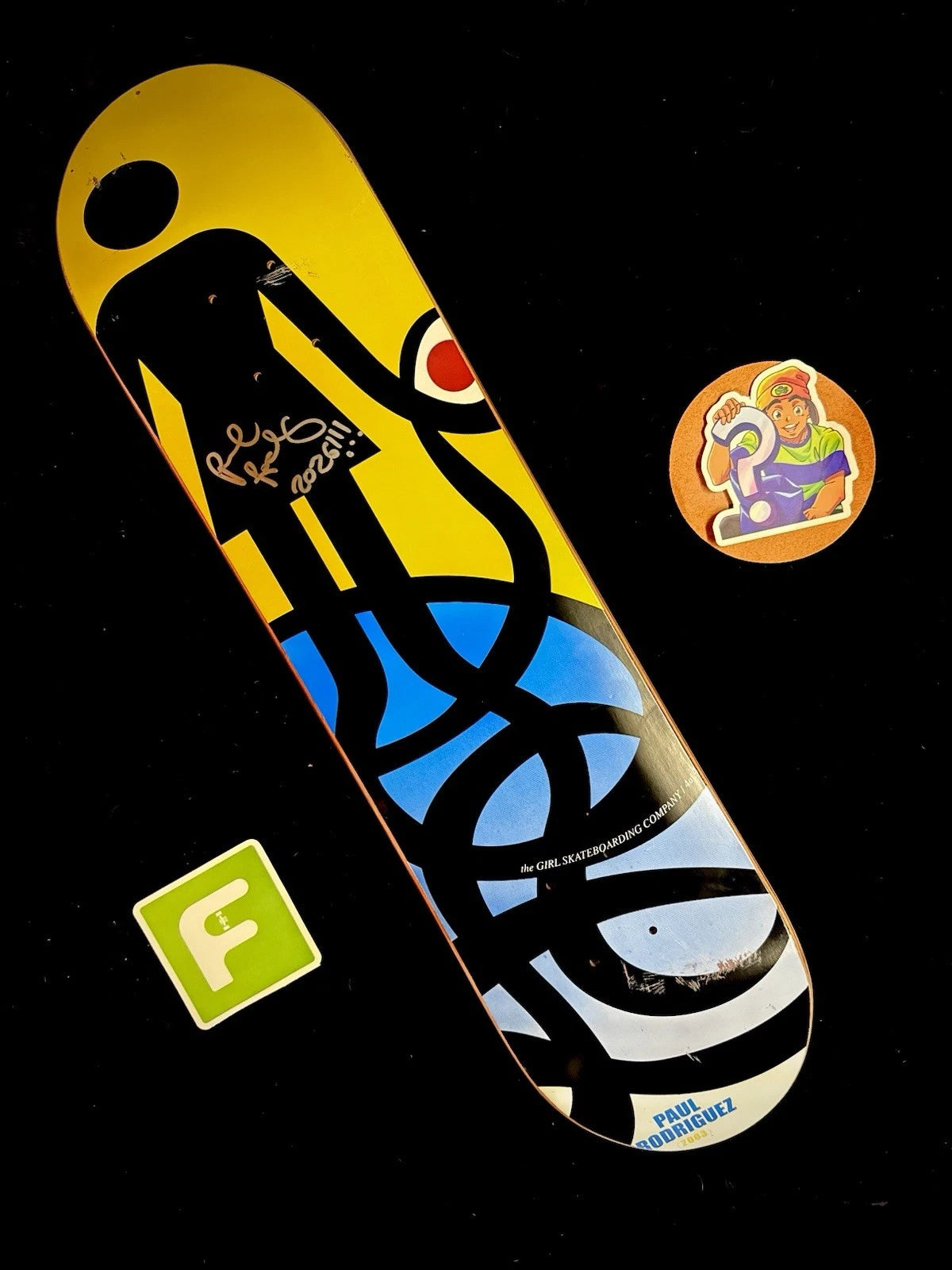 Signed Paul Rodriguez Girl OG 2003 Prod Autographed Skateboard Deck