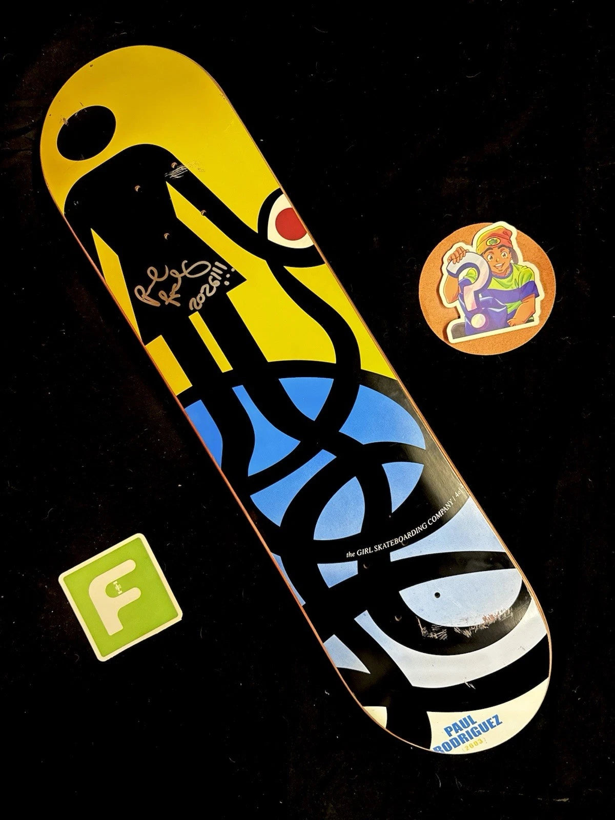 Signed Paul Rodriguez Girl OG 2003 Prod Autographed Skateboard Deck