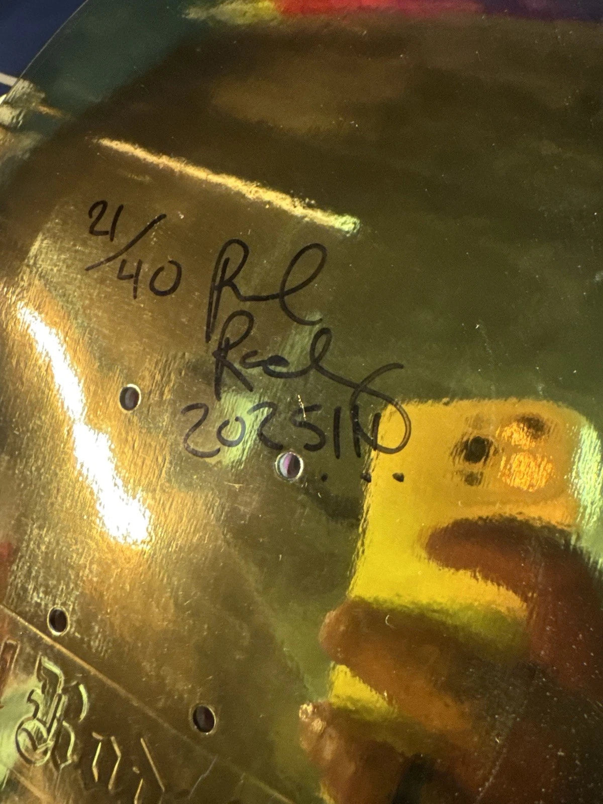 Signed Paul Rodriguez Gold Foil Girl Blind Bag Prod Autographed Skateboard Deck