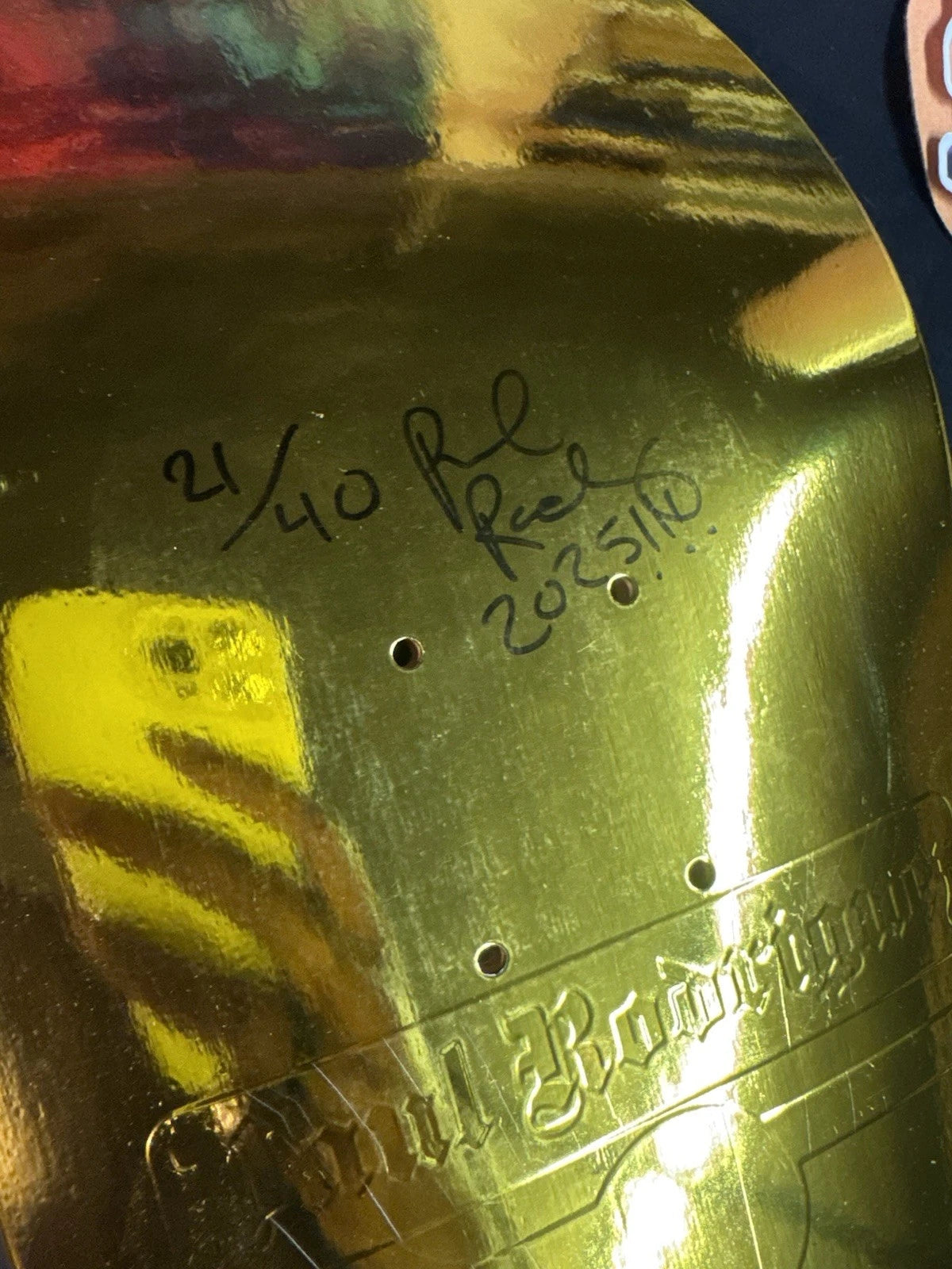 Signed Paul Rodriguez Gold Foil Girl Blind Bag Prod Autographed Skateboard Deck