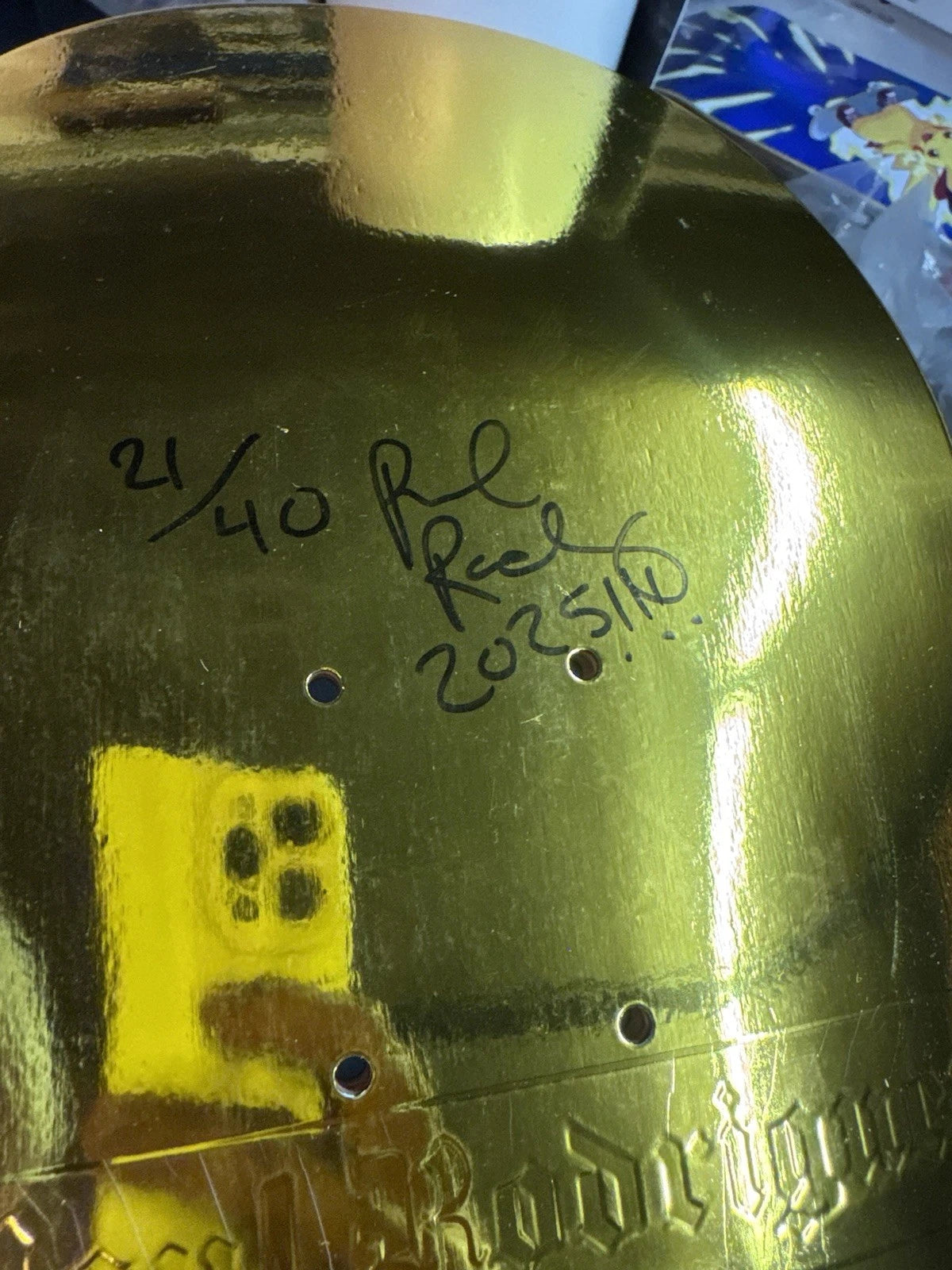 Signed Paul Rodriguez Gold Foil Girl Blind Bag Prod Autographed Skateboard Deck