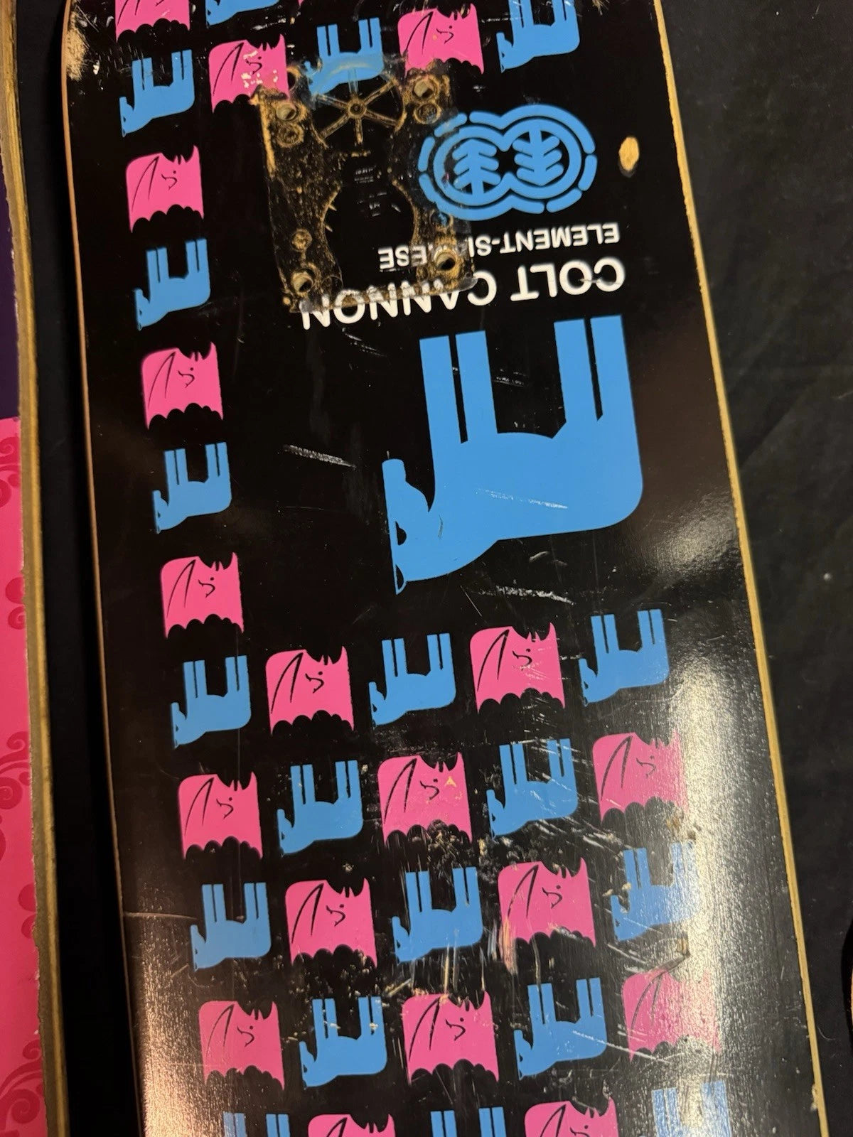 Bam Margera 2002 HIM Pink Element Skateboard Deck Lot Of 2 VINTAGE