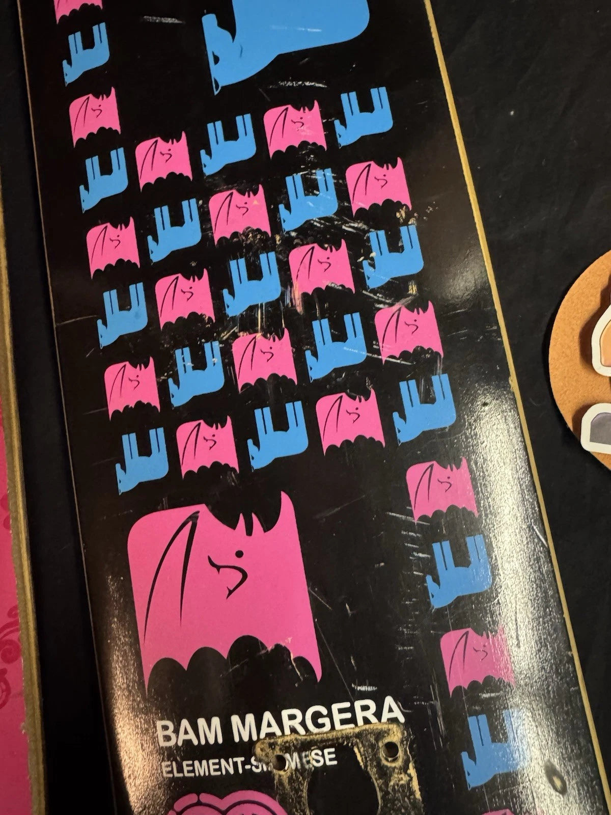 Bam Margera 2002 HIM Pink Element Skateboard Deck Lot Of 2 VINTAGE