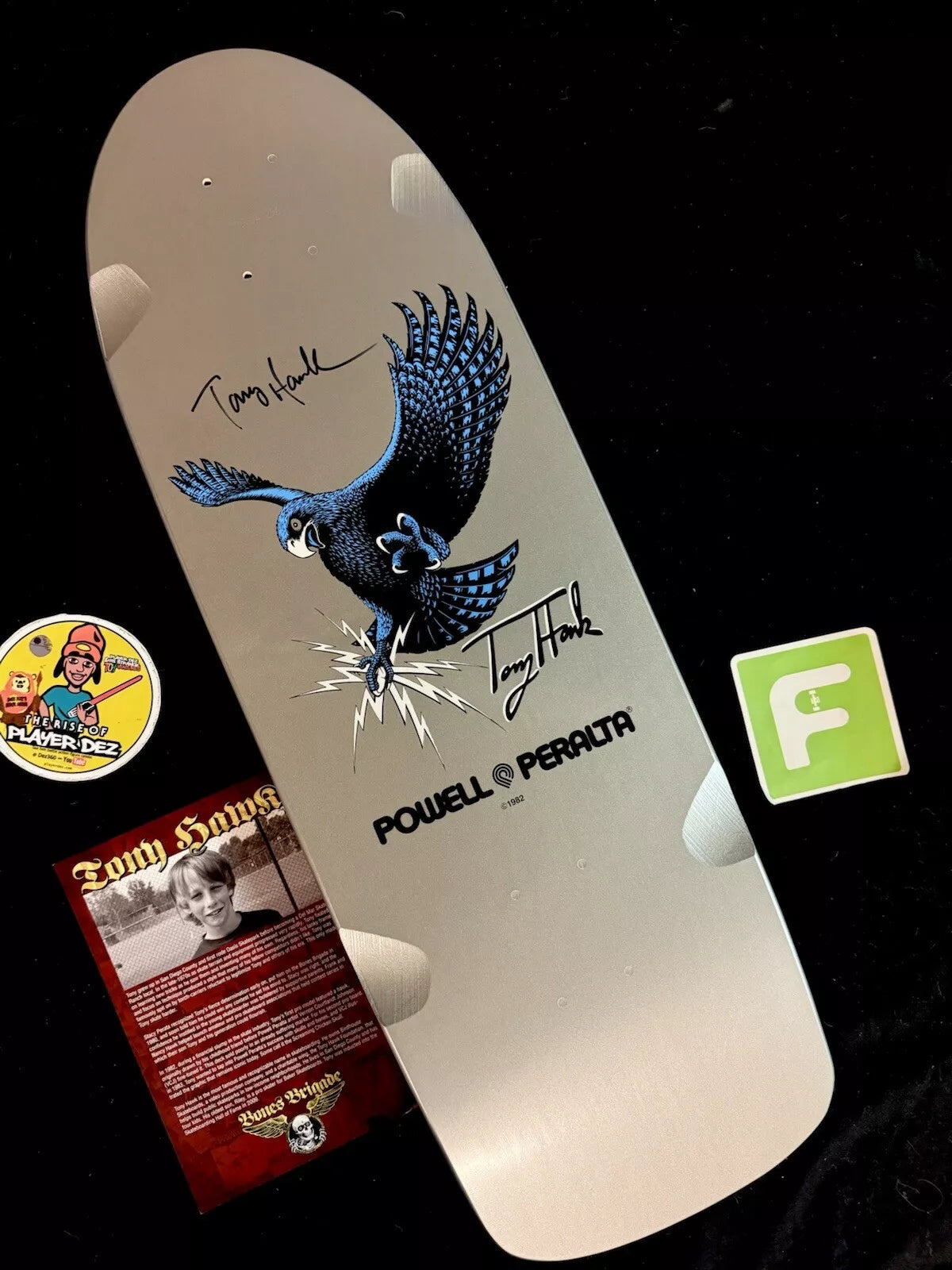 Signed Tony Hawk Autographed Skateboard Deck Bones Brigade Series 7 Powell Peralta