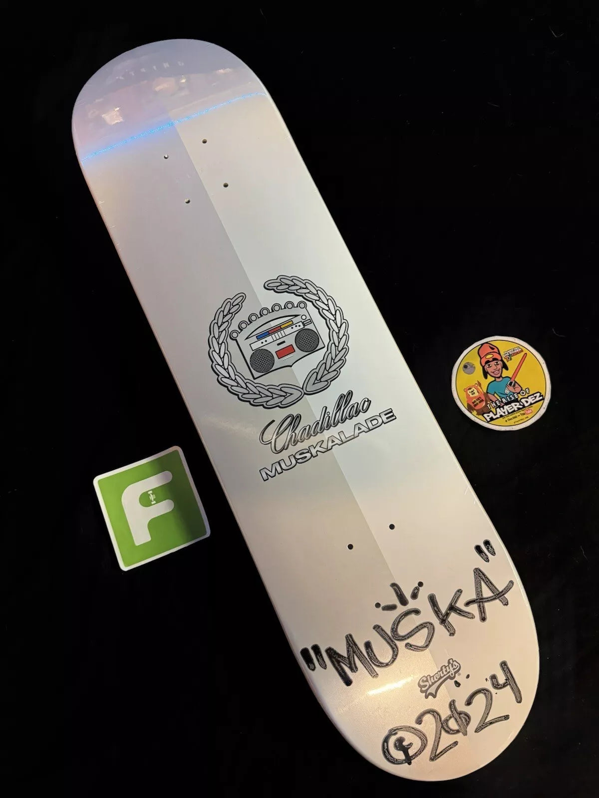 Chad Muska Signed Chadillac Muskalade 2024 Shorty’s Autographed Skateboard Deck