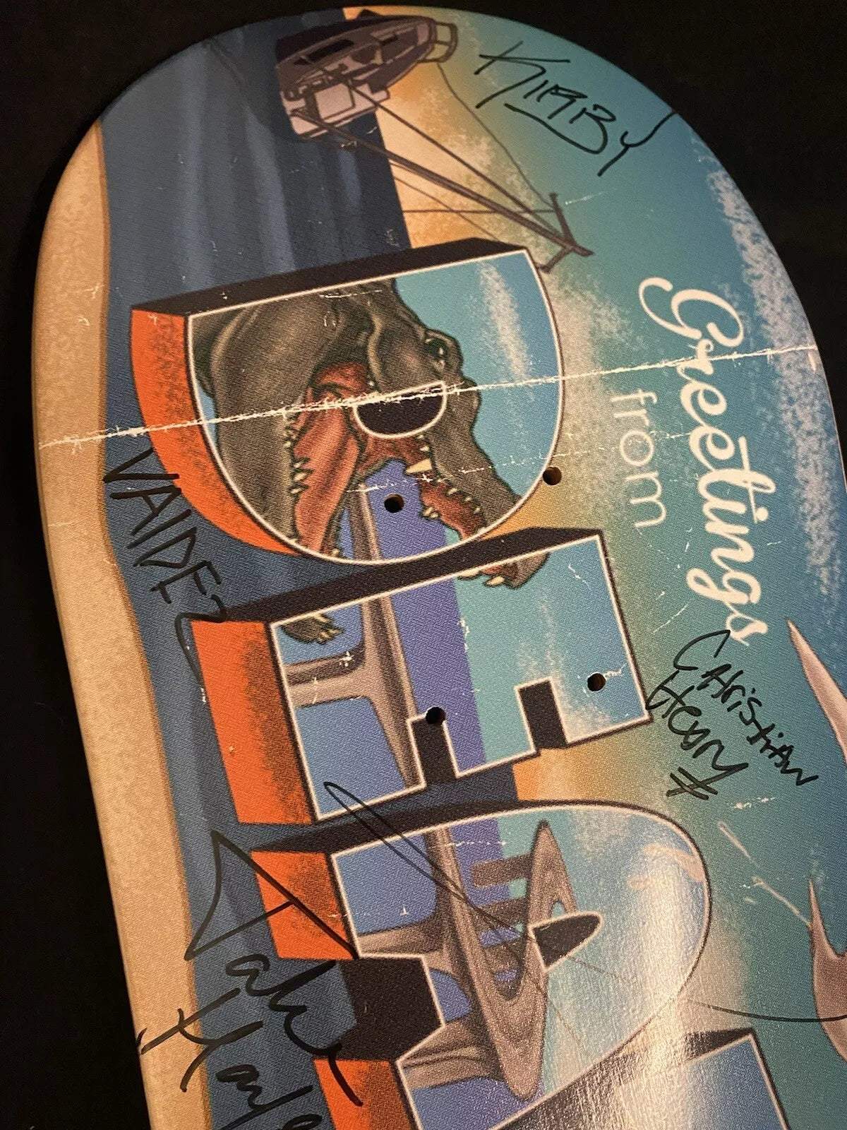 DEATHWISH TEAM SIGNED Jamie Foy Neen WIlliams Autographed Skateboard Deck Florida Tour