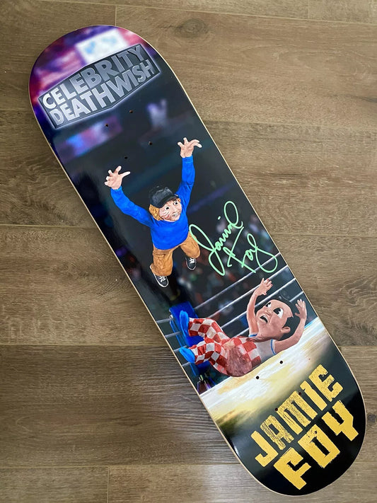 Jamie Foy Signed Celebrity Deathwish Autographed Skateboard Deck