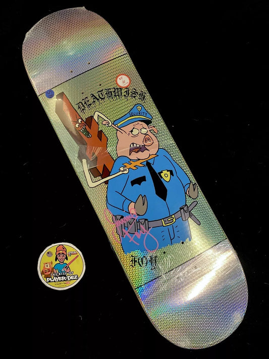 Jamie Foy Signed Security Swine Autographed Deathwish Skateboard Deck