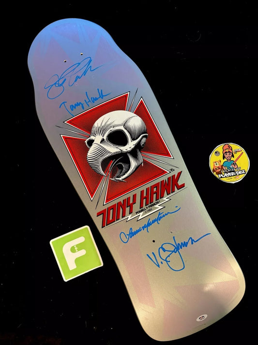 Signed Bones Brigade Series 12 Tony Hawk Autographed Skateboard Deck COA VC Johnson PSA