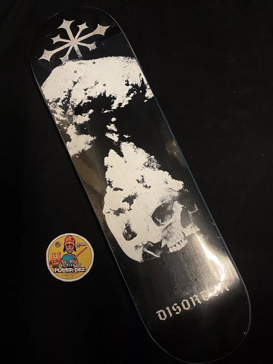 Nyjah Huston Signed Disorder Apocalypse Teal Autographed Skateboard Deck