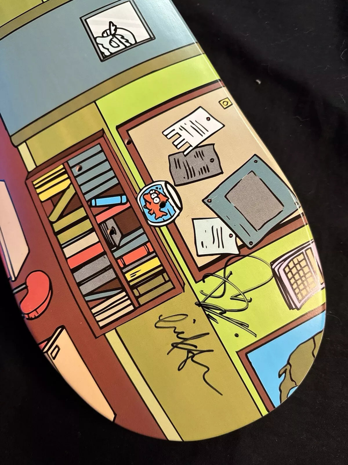 Signed Eric Koston Bart Simpson Autographed Skateboard Deck Steve Berra The Simpsons