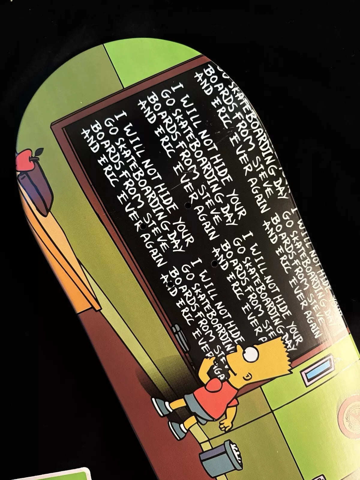 Signed Eric Koston Bart Simpson Autographed Skateboard Deck Steve Berra The Simpsons