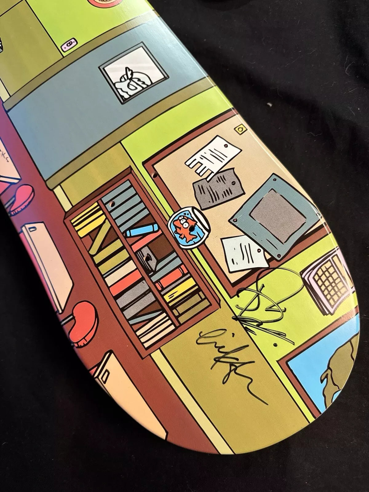 Signed Eric Koston Bart Simpson Autographed Skateboard Deck Steve Berra The Simpsons