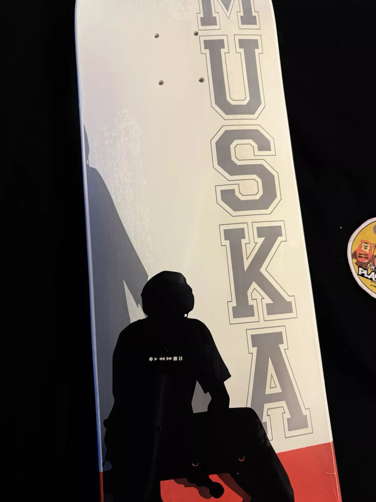 Chad Muska Signed 2020 Red Silhouette Dipped Autographed Skateboard Deck Shorty’s