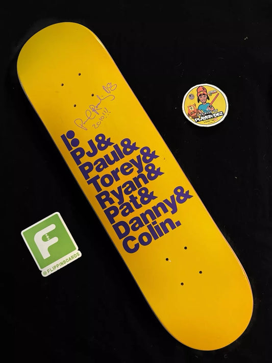 Paul Rodriguez Signed Lakers NWA Plan B Autographed Skateboard Deck
