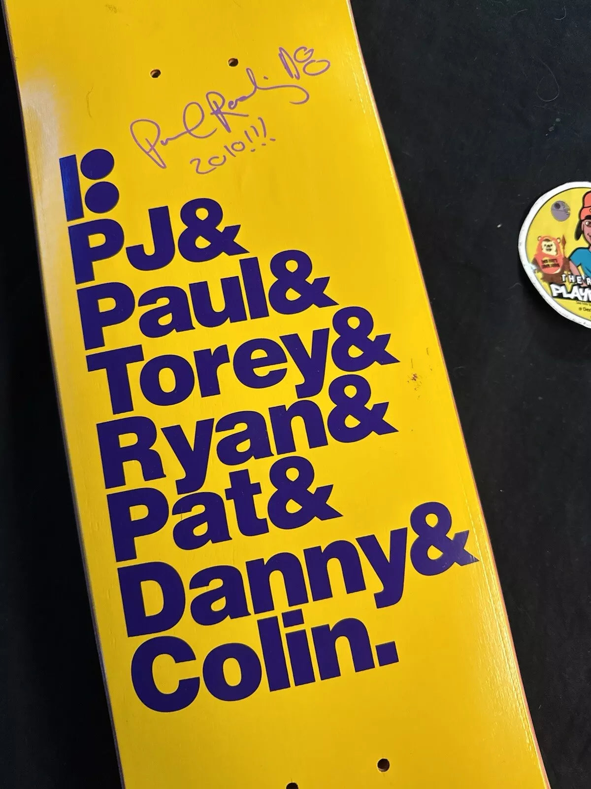 Paul Rodriguez Signed Lakers NWA Plan B Autographed Skateboard Deck
