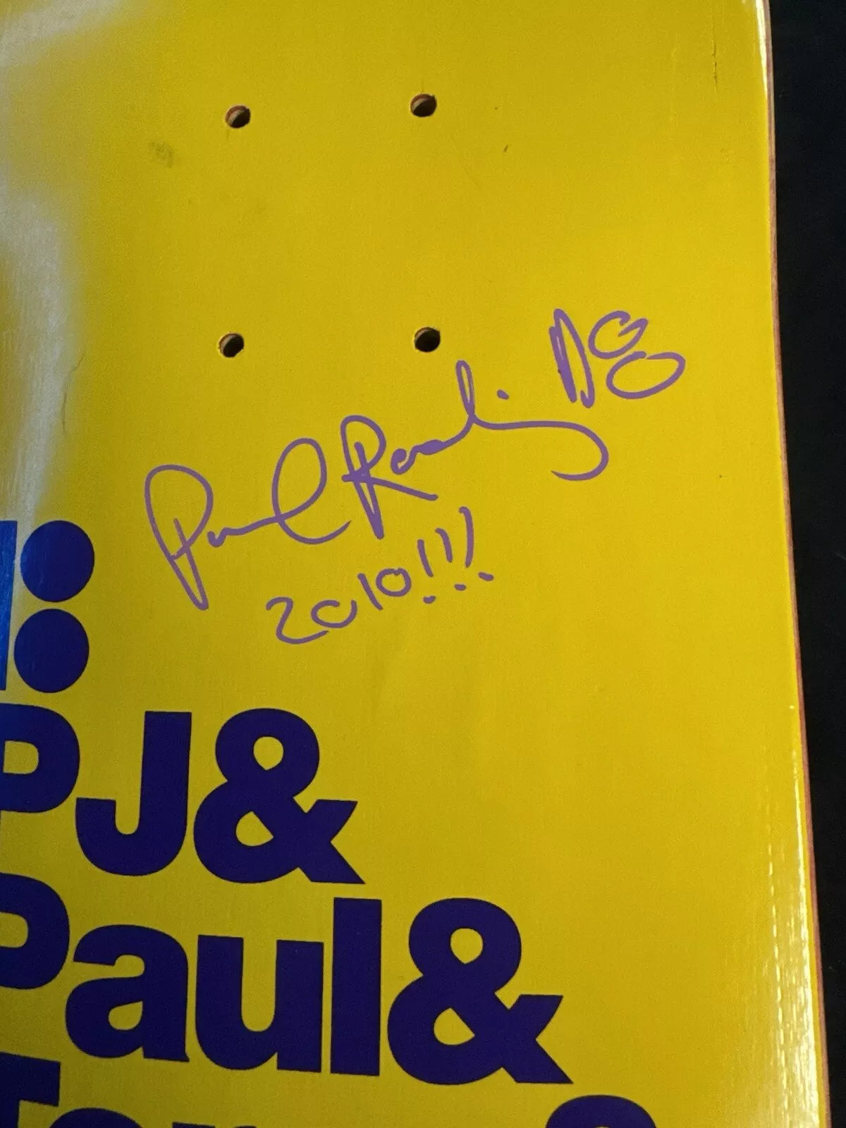 Paul Rodriguez Signed Lakers NWA Plan B Autographed Skateboard Deck