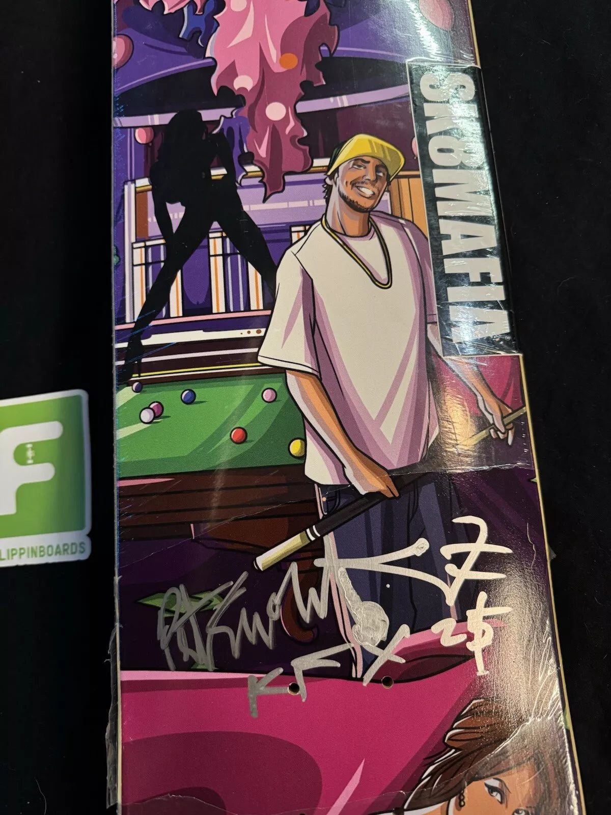 Peter Smolik Signed GTA Strip Club Autographed Sk8mAfia Skateboard Deck Shorty's