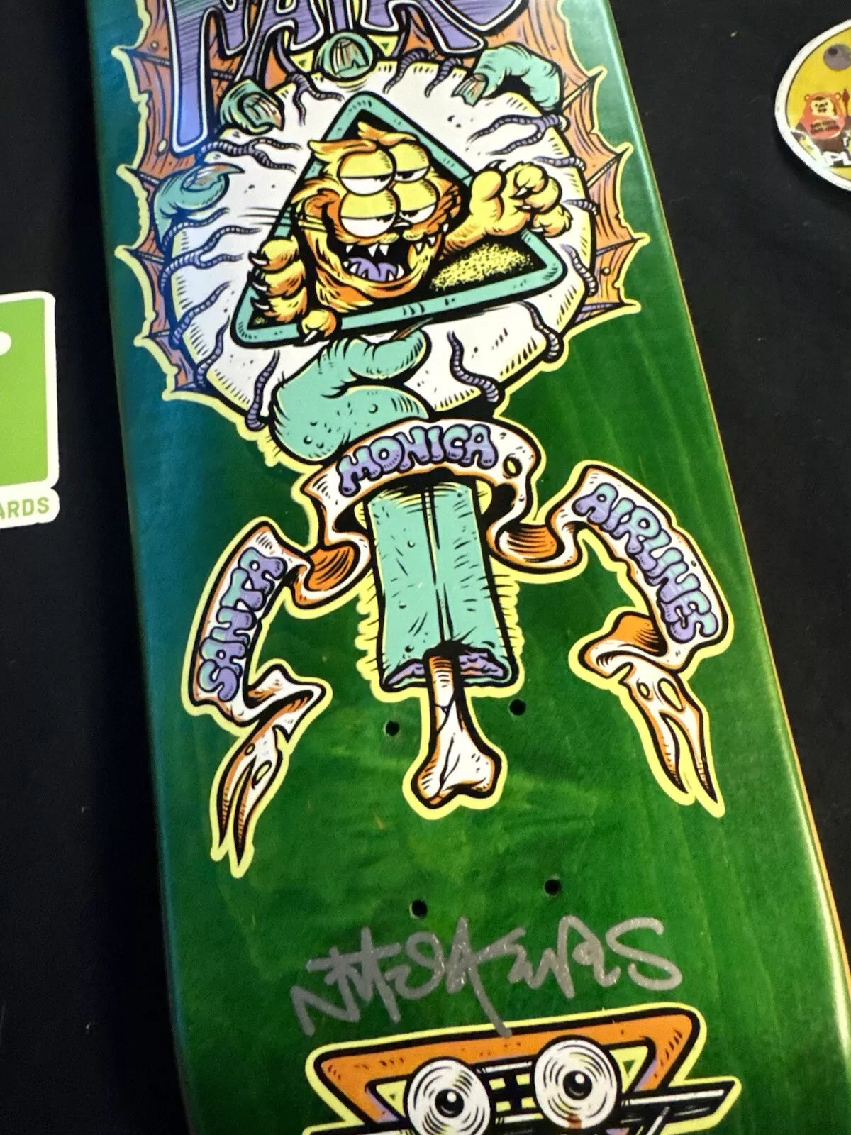 Natas Kaupas Signed Burrito SMA Autographed Santa Monica Airlines Skateboard Deck