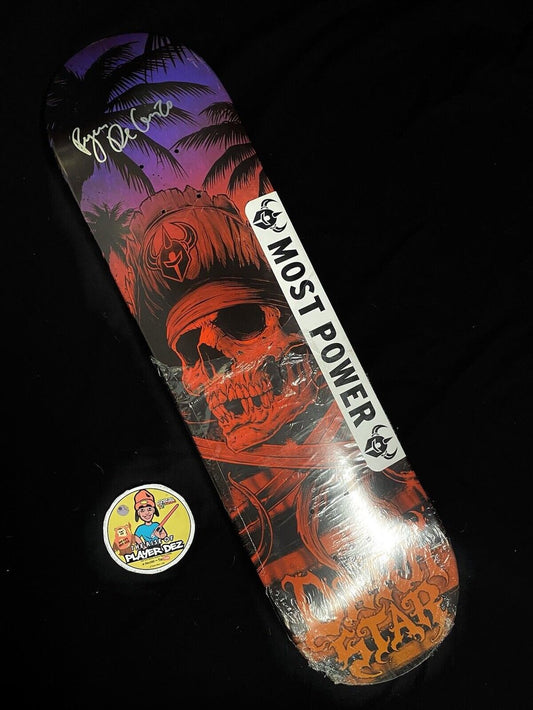 Signed Ryan Decenzo Sunfade Skeleton Darkstar Autographed Skateboard Deck