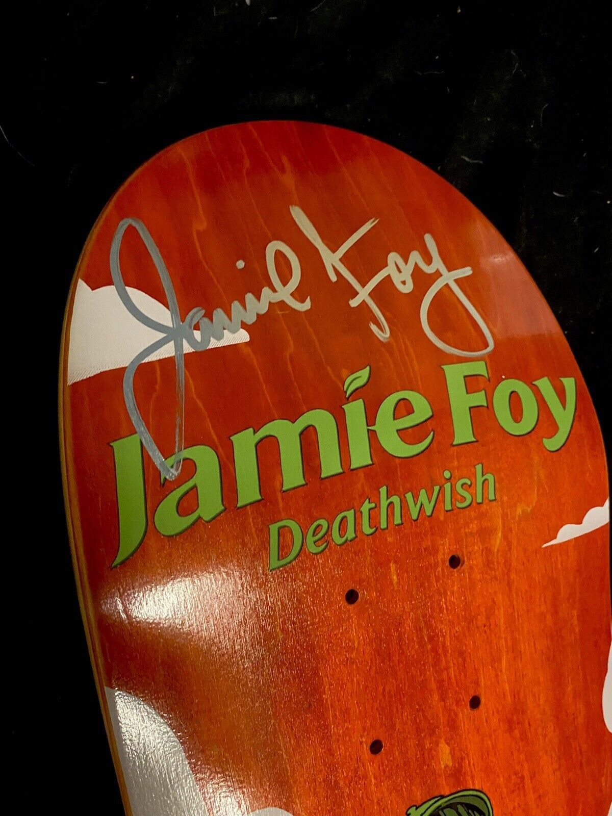 Signed Jamie Foy Jolly Green Giant Deathwish Autographed Skateboard Deck Big Boy