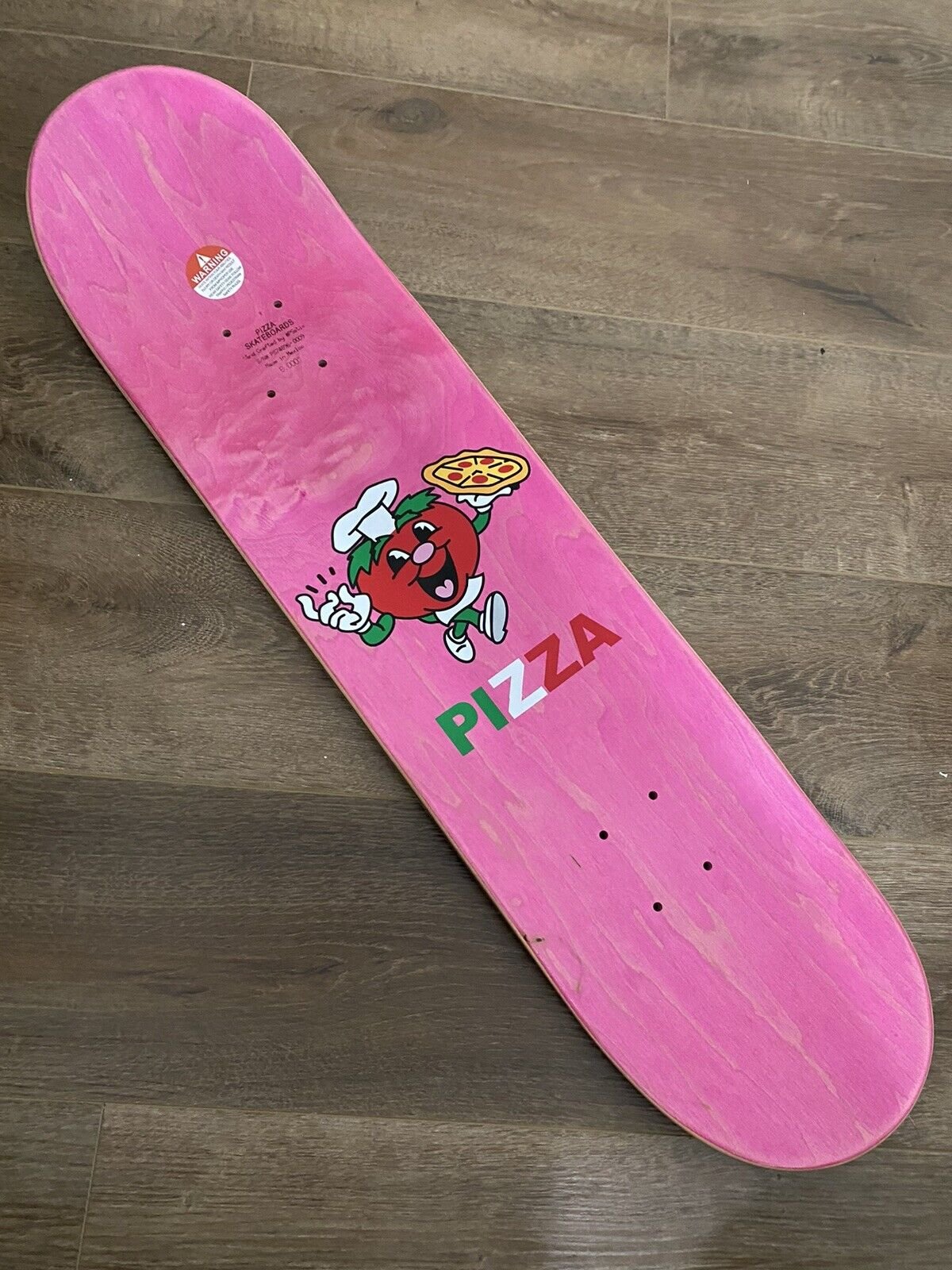 Signed Vincent Milou Pizza Logo Autographed Skateboard Deck 8.0