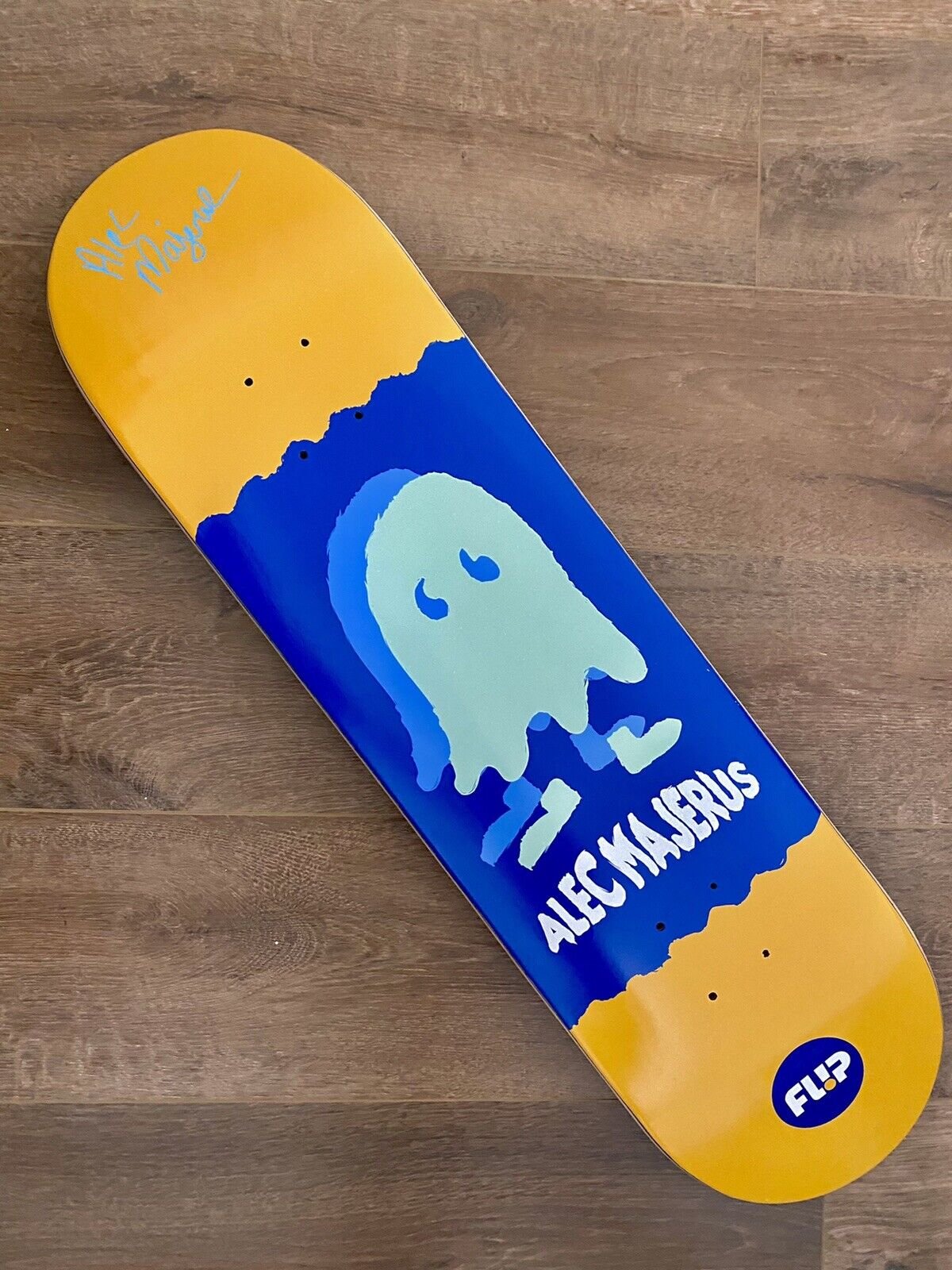 Signed Alec Majerus Flip Ghost Autographed Skateboard Deck 8.0