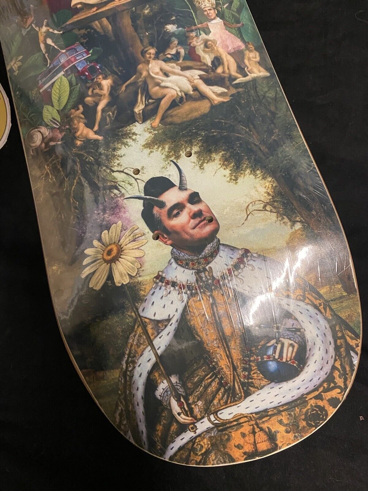 Signed Dave Carnie Bigmouth Strikes Again Morrissey Autographed Skateboard Deck Paisley Skates SNOT