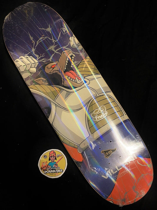 Signed Franky Villani Autographed Skateboard Deck Primitive Dragon Ball Z Great Ape Vegeta DBZ