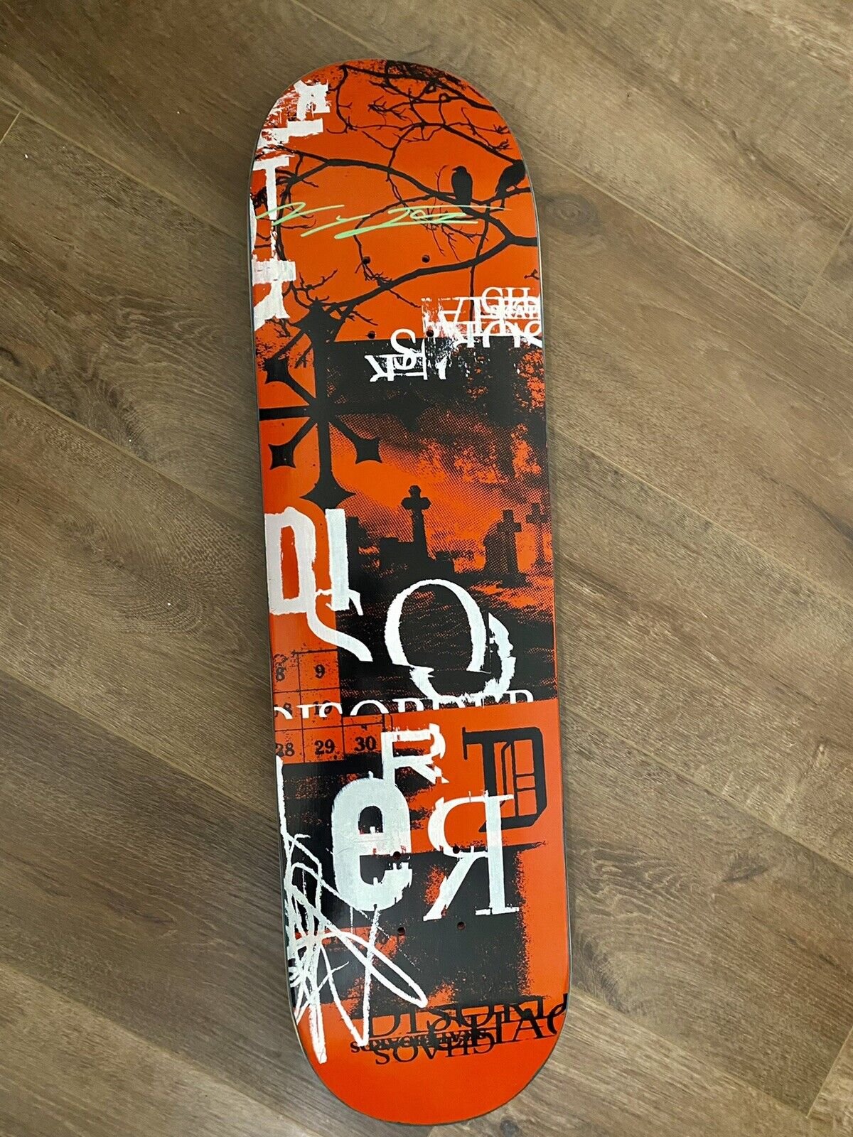 Signed Nyjah Huston Halloween Disorder Autographed Skateboard Deck