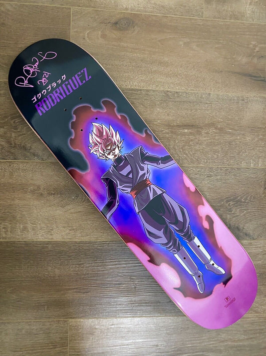 Signed Paul Rodriguez Primitive Autographed Skateboard Deck Dragon Ball Super Goku Saiyan Rose 8 PROD