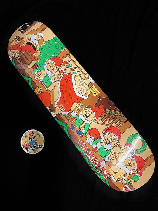 Signed Paul Rodriguez Primitive Autographed Skateboard Deck Santa Naughty Elves