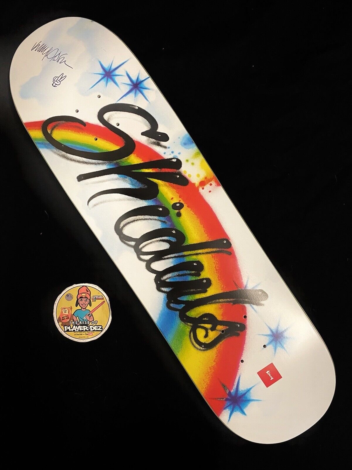 Signed Kenny Anderson Rainbow Chocolate Autographed Skateboard Deck