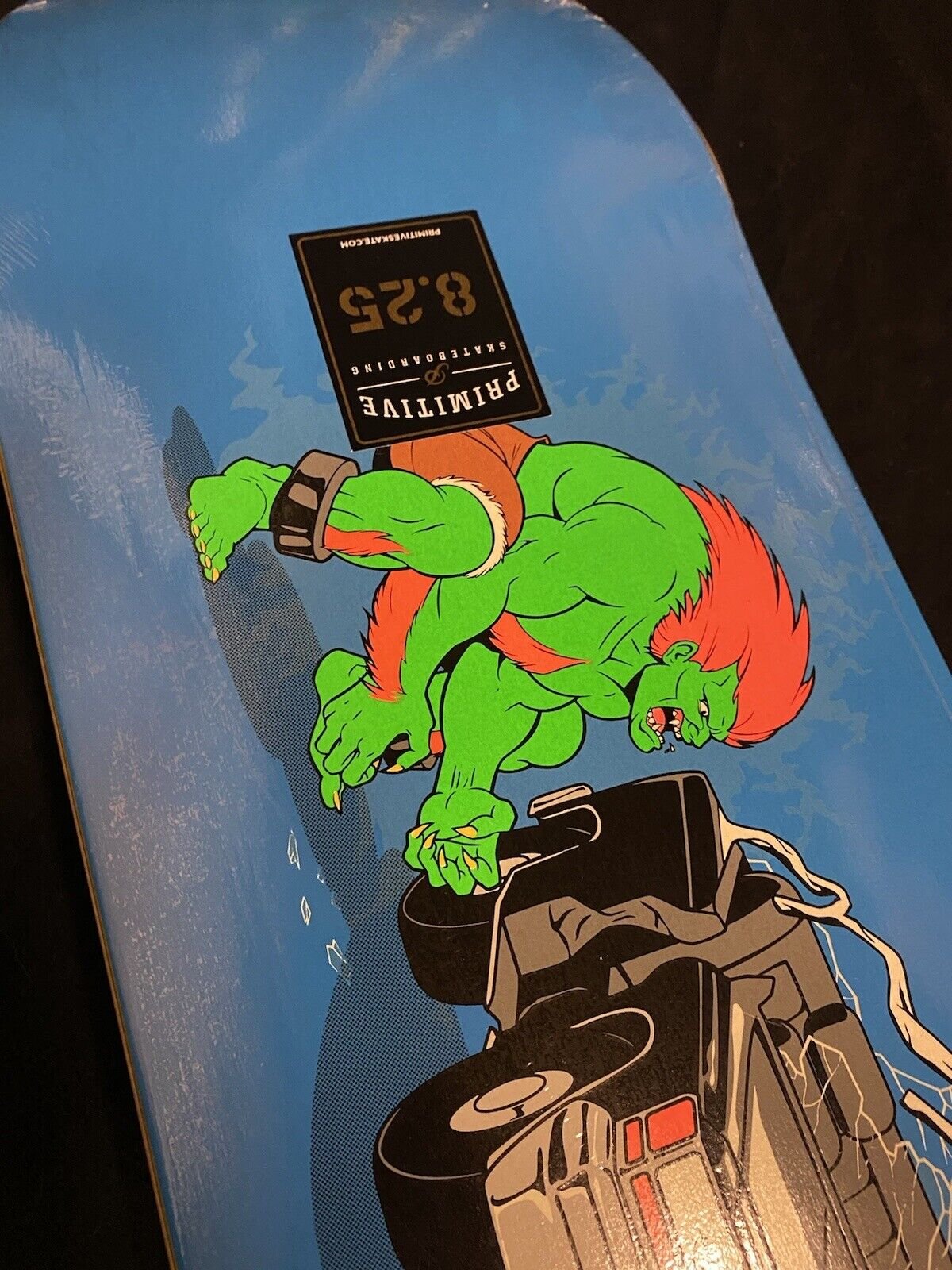 Signed Carlos Ribeiro Autographed Skateboard Deck Primitive Street Fighter Blanka Glow in Dark GITD