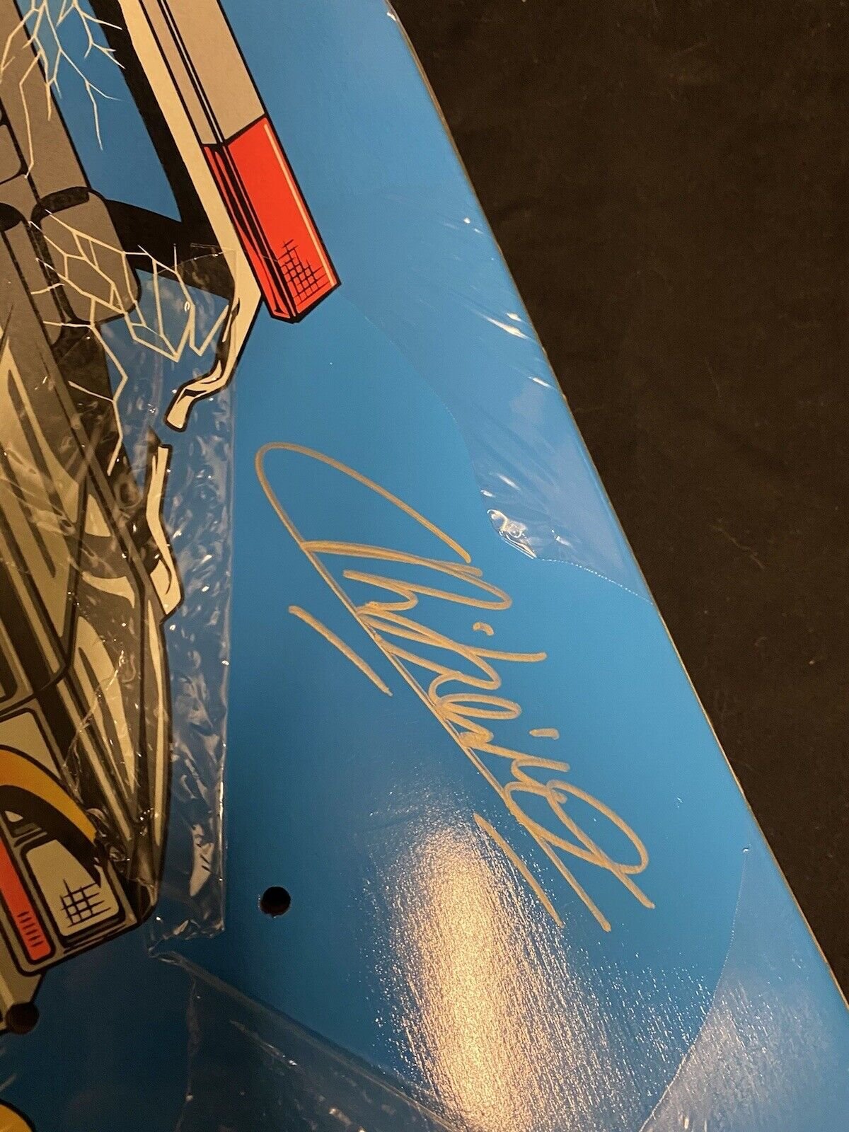 Signed Carlos Ribeiro Autographed Skateboard Deck Primitive Street Fighter Blanka Glow in Dark GITD