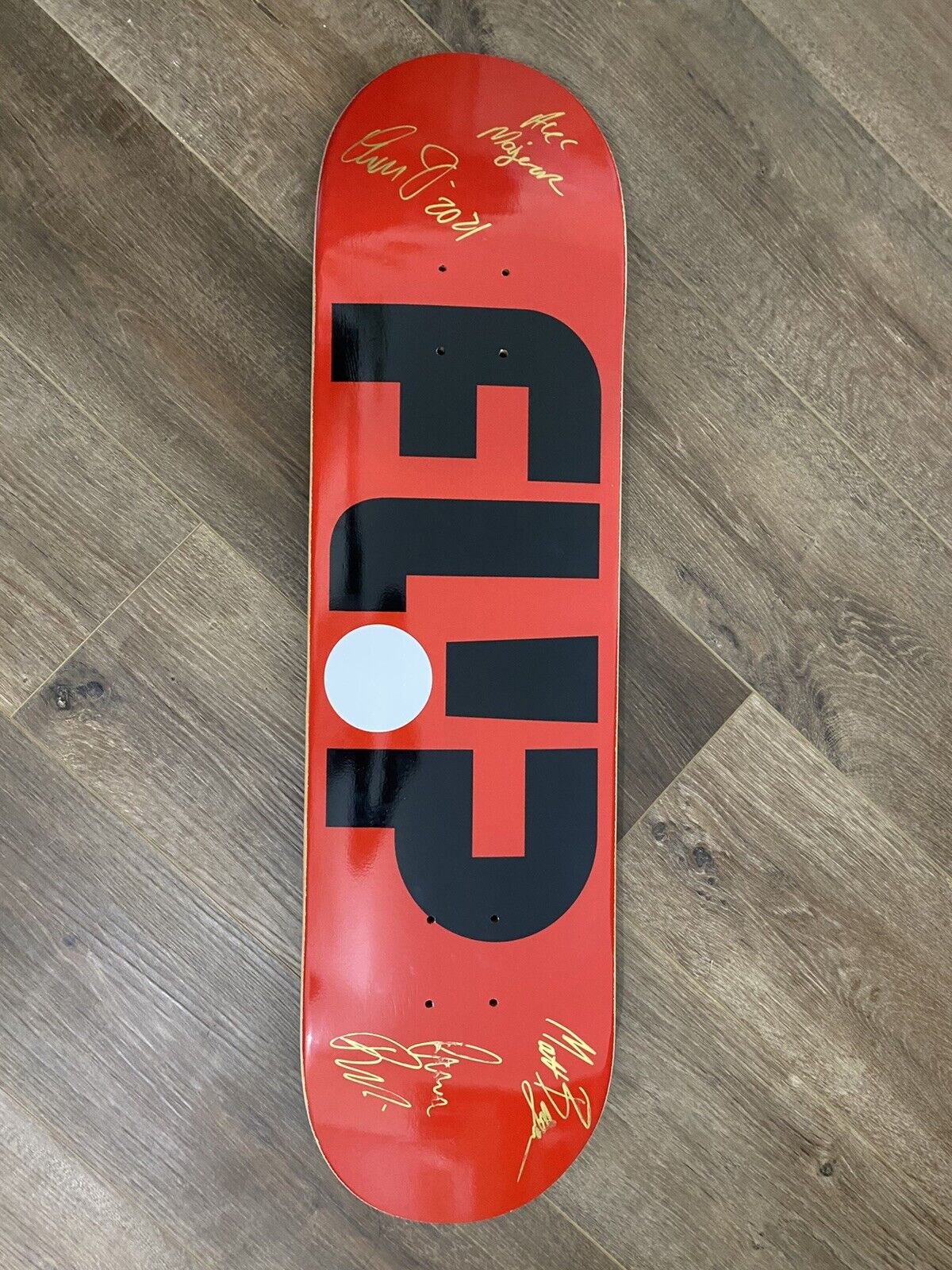 Signed Lucas Rabelo Flip Autographed Skateboard Deck Luan Oliveira Matt Berger Alec Majerus