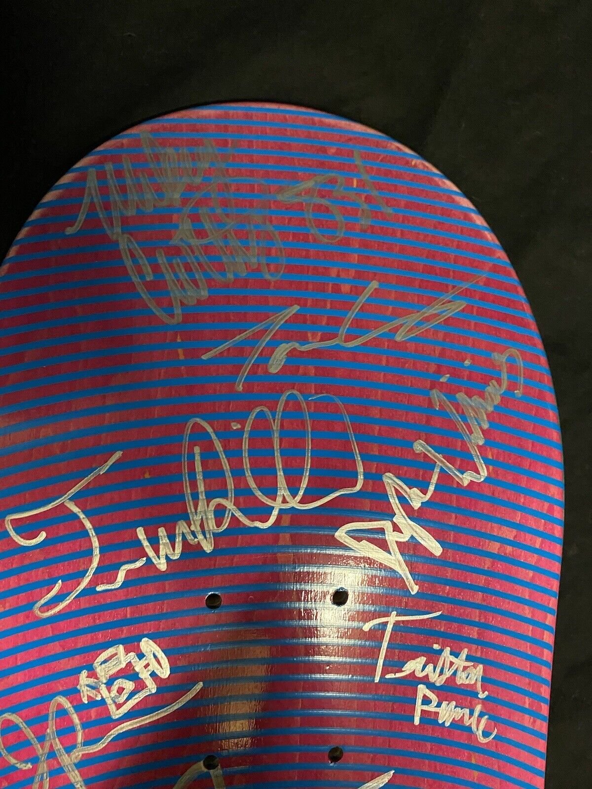 Signed Santa Cruz Team Right to Exist Autographed Skateboard Deck Eric Dressen SALBA Jessee