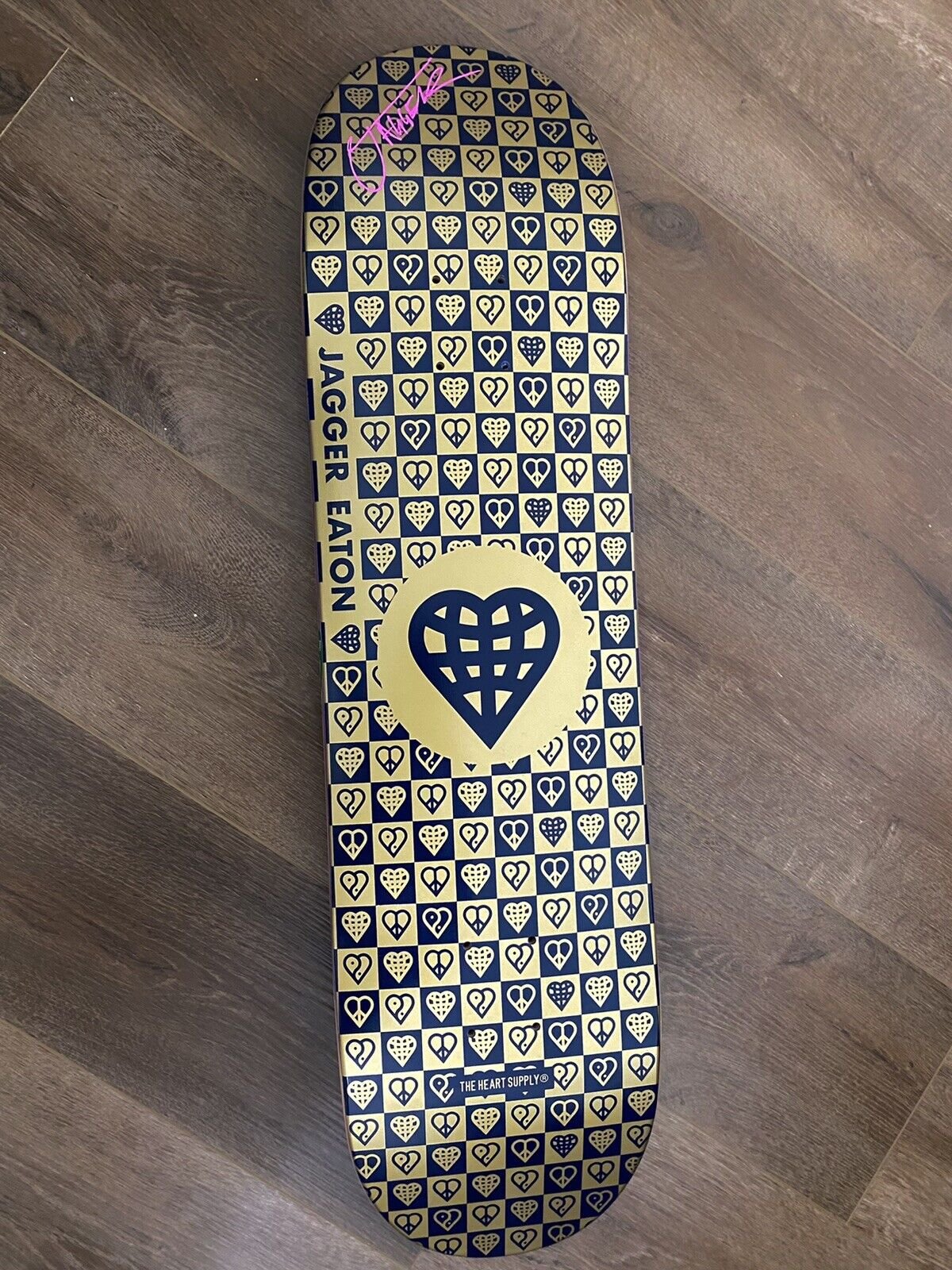 Signed Jagger Eaton The Heart Supply Autographed Skateboard Deck