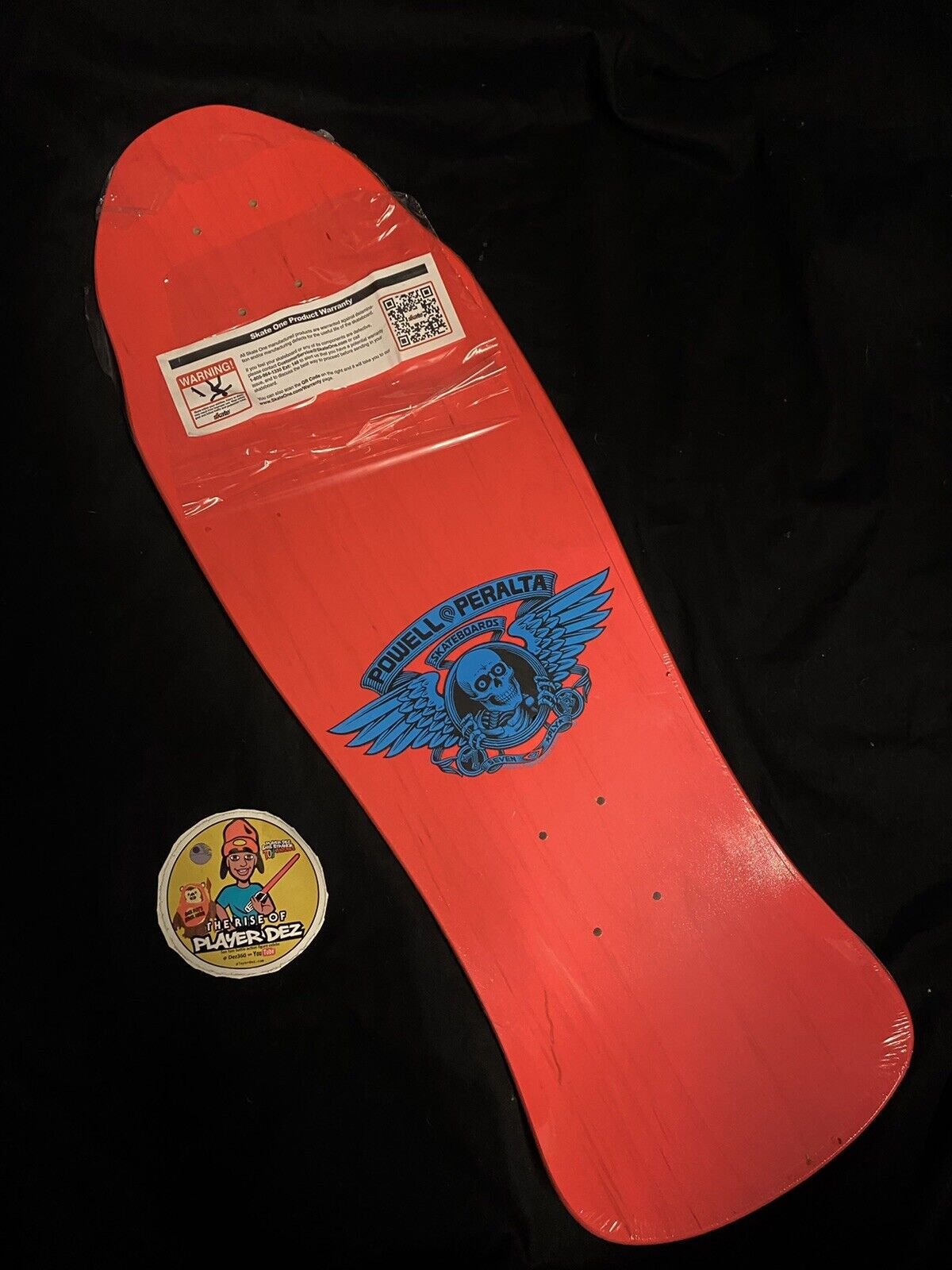 Steve Caballero Signed Pink Bats Dragon Powell Peralta Shaped Autographed Skateboard Deck