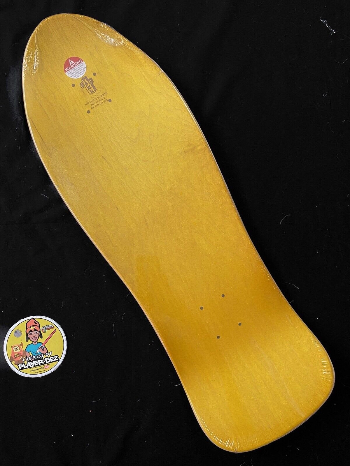 Signed Eric Dressen Dogtown Yellow Black Shaped Autographed Skateboard Deck