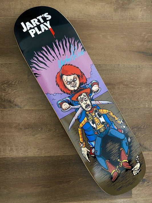 Signed Gustavo Ribeiro Jart Autographed Skateboard Deck Jart’s Play 8.5 Chucky Toy Story