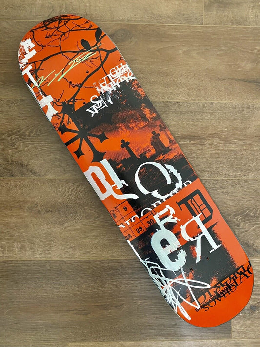 Signed Nyjah Huston Halloween Disorder Autographed Skateboard Deck