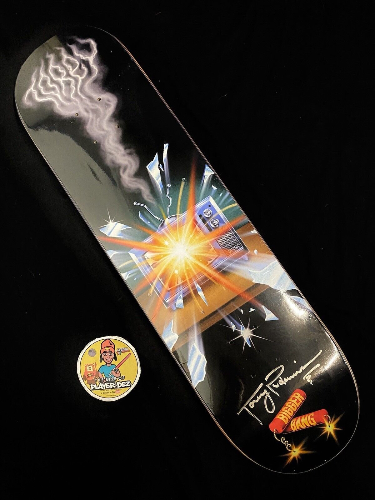 Signed Torey Pudwill Thank You Autographed Skateboard Deck BIGGER BANG