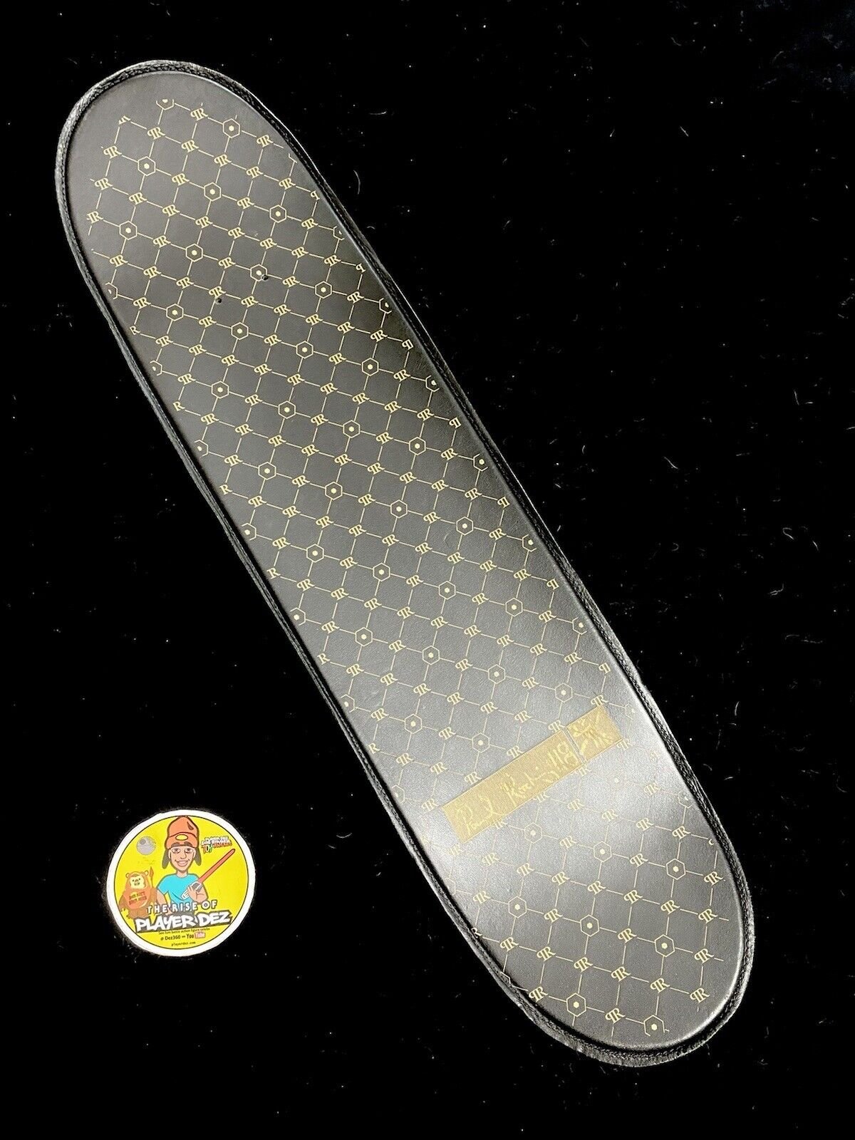 Signed Paul Rodriguez Pattern Monogram Autographed Skateboard Deck PROD