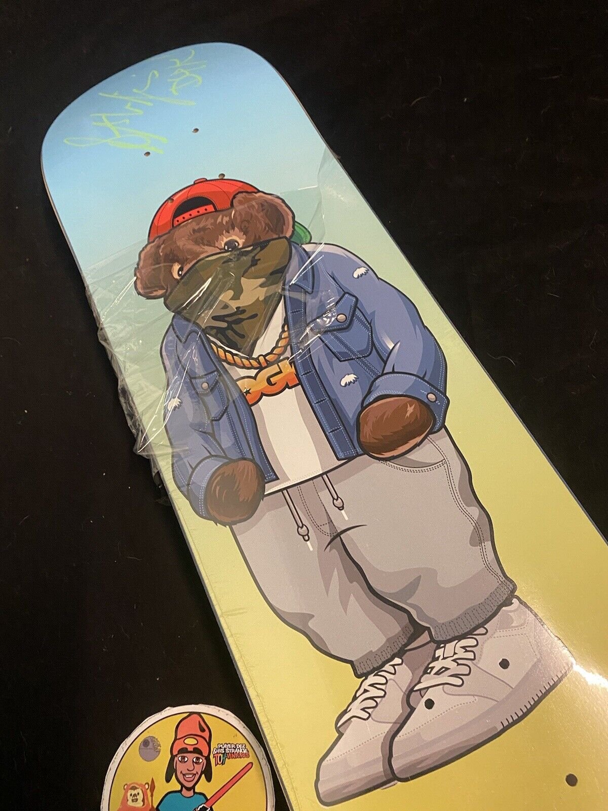 Signed Stevie Williams DGK Polo Bears Autographed Skateboard Deck Dirty Ghetto Kids