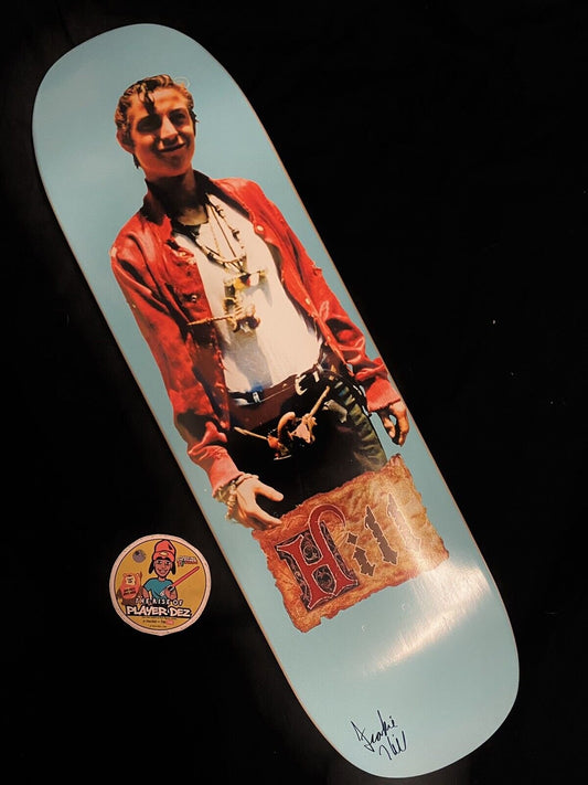 Signed Frankie Hill Autographed Skateboard Deck Shaped HOOK Peter Pan Limited Edition