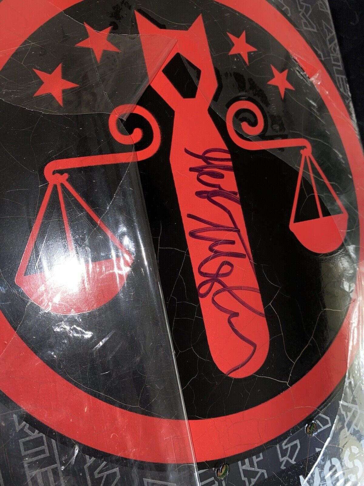 Signed Gershon Mosley The A Team Vintage Autographed Skateboard Deck