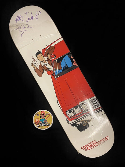 Signed Nick Tucker Prod Primitive Autographed Skateboard Deck Starsky And Hutch