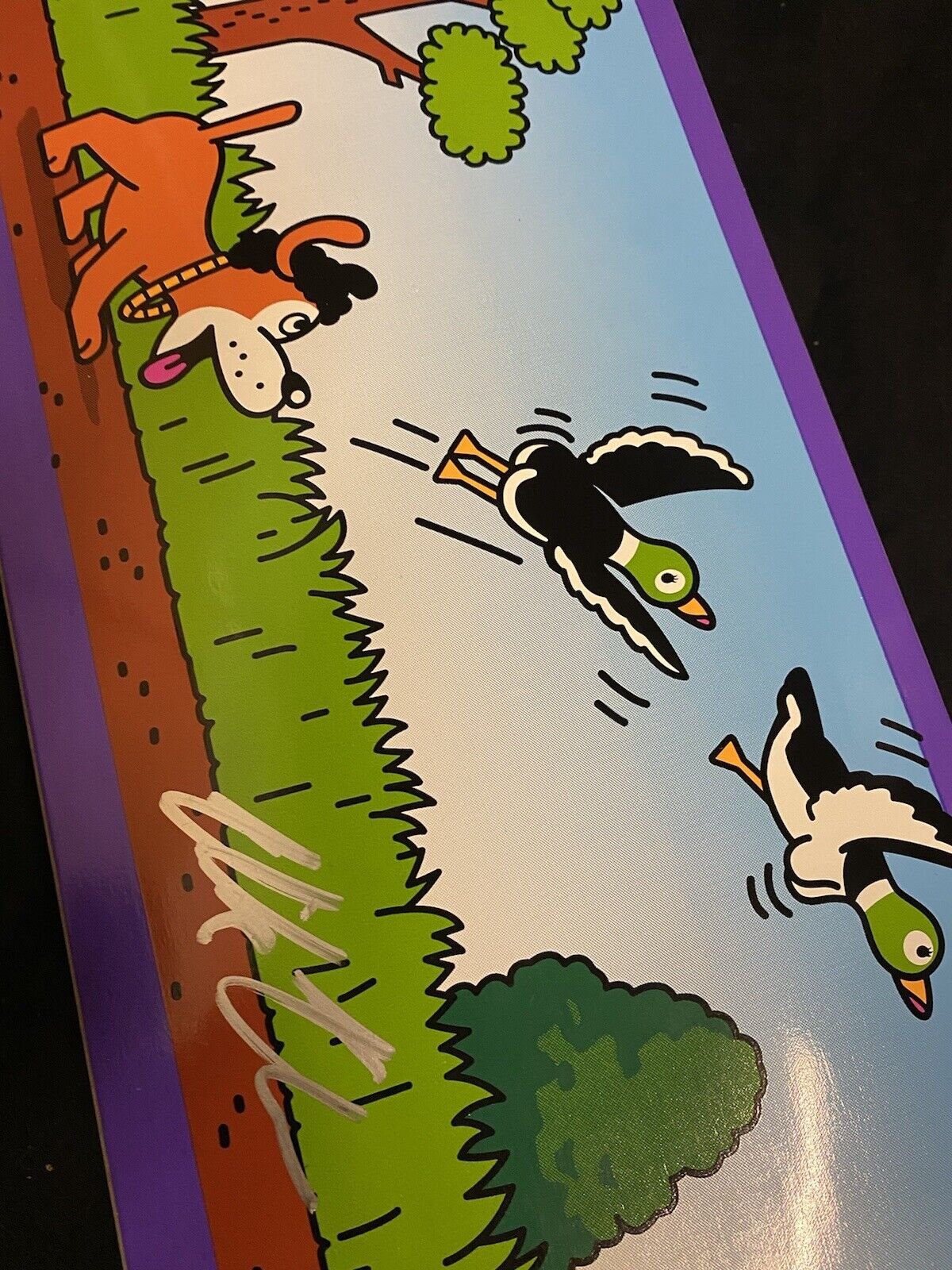 Signed Nick Tucker Autographed Primitive Skateboard Deck Duck Hunter Nintendo SNES