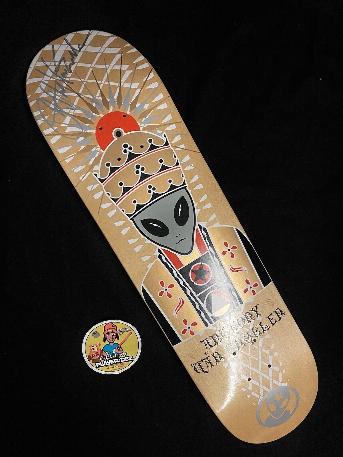 Signed Anthony Van Engelen AVE Crown Alien Workshop Autographed Skateboard Deck 2007